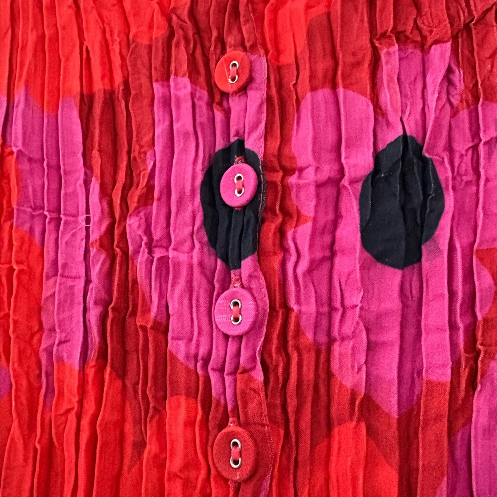 Australian Dress Brand, Alquema, Hot Pink, Vibrant Orange, & Black Smash Dress - Picture 7 of 16